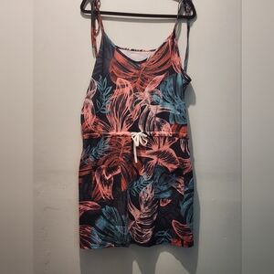 Tropical casual mini dress xxl